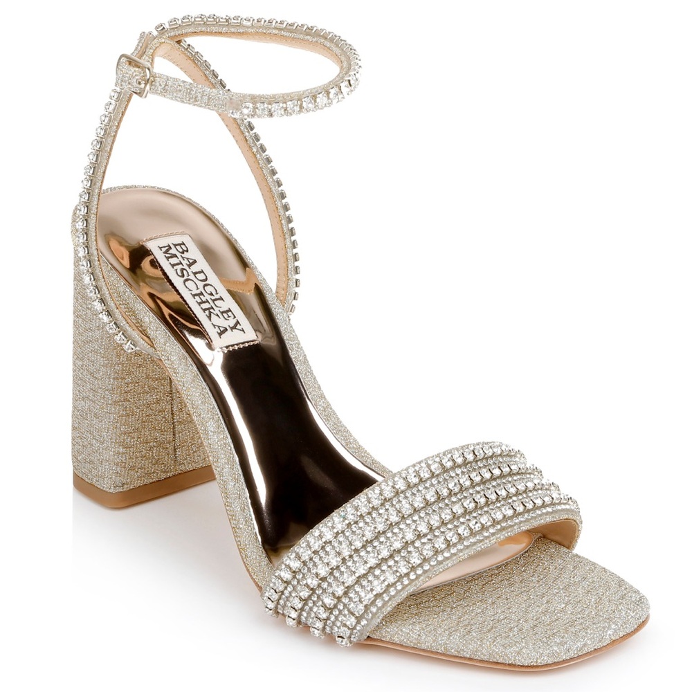 Badgley Mischka Becca Strappy Block Heel
